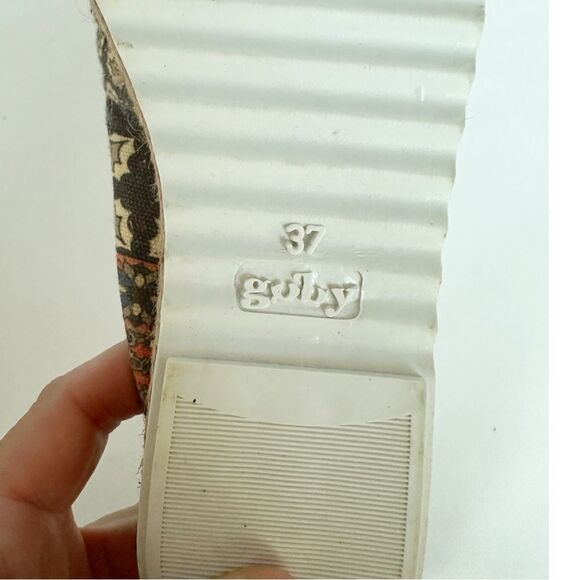 Goby Espadrille Loafer Geometric Size 37 6.5 - Picture 9 of 9